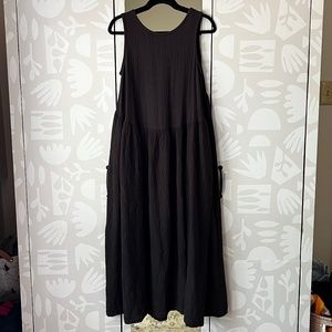 Black Crane Tank Dress in Graphite, XS (fits like a S)